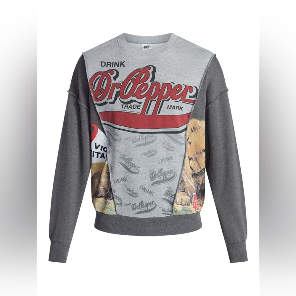 Dr Pepper Men's Crewneck Sweatshirt Casual Retro Travel Teen Americana Party Fes